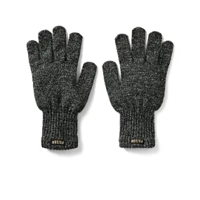 Full Finger Knit Gloves - Charcoal - M